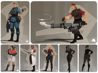 Illustration for article titled Valve Thought About Putting Women In Team Fortress 2 (And Making A DOTA 2 Cartoon)